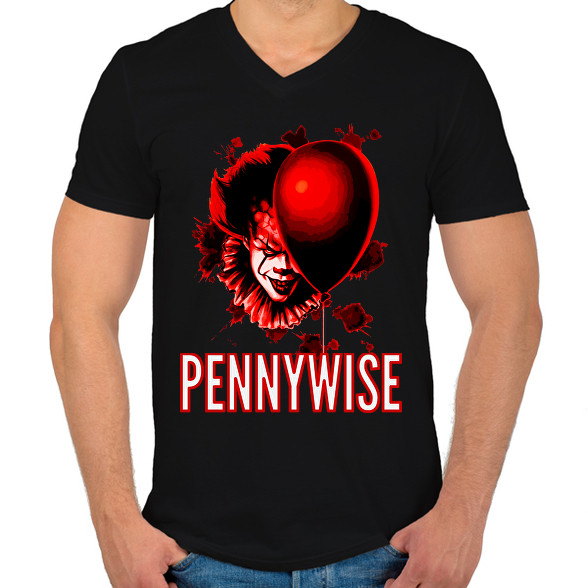 PENNYWISE 3-Férfi V-nyakú póló