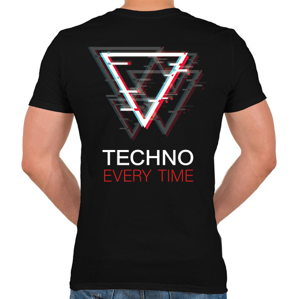 Techno - Every time-Férfi V-nyakú póló