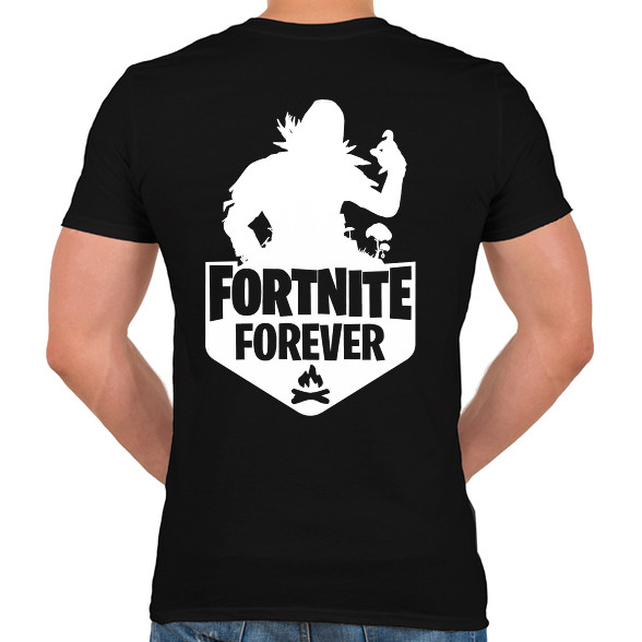 Fortnite Forever - Raven (Fehér)-Férfi V-nyakú póló