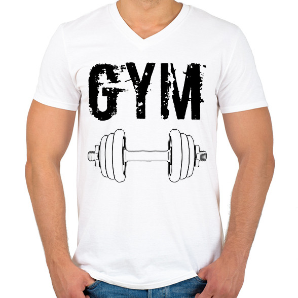 Gym -Férfi V-nyakú póló