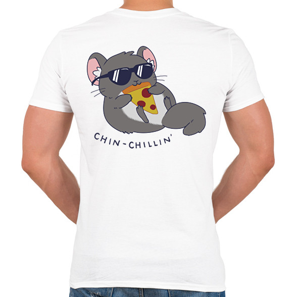 Chin-chillin'-Férfi V-nyakú póló