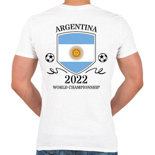 Argentina 2022-Férfi V-nyakú póló