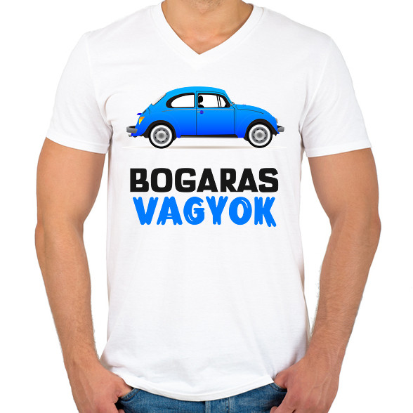 BOGARAS VAGYOK-Férfi V-nyakú póló