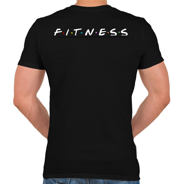 Fitness Friends-Férfi V-nyakú póló