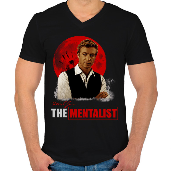 THE MENTALIST-Patrick Jane-Férfi V-nyakú póló