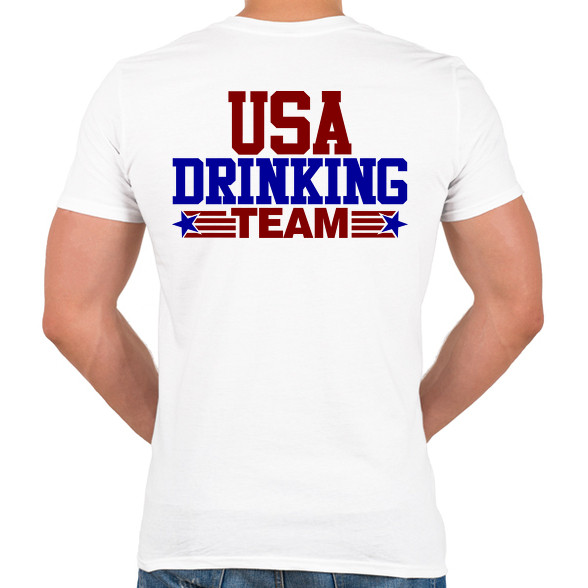 USA drinking team-Férfi V-nyakú póló