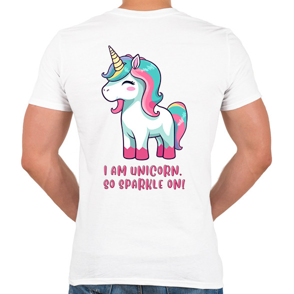 I am unicorn-Férfi V-nyakú póló