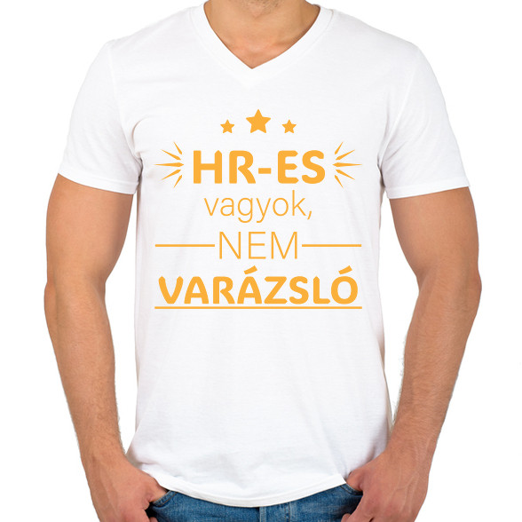 HR-es vagyok-Férfi V-nyakú póló