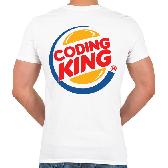 Coding King-Férfi V-nyakú póló