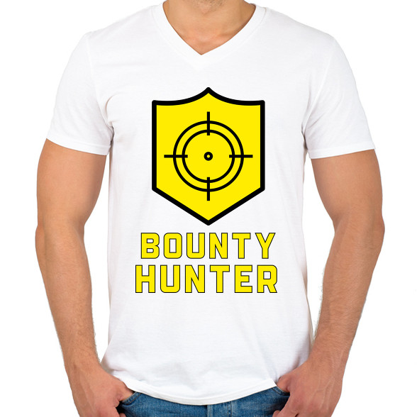 Bounty Hunter-Férfi V-nyakú póló