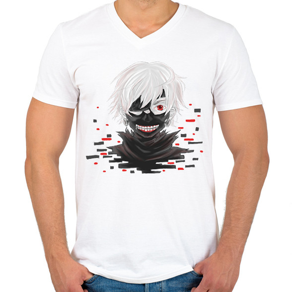 Tokyo Ghoul-Férfi V-nyakú póló