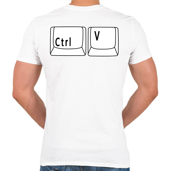 CTRL V-Férfi V-nyakú póló