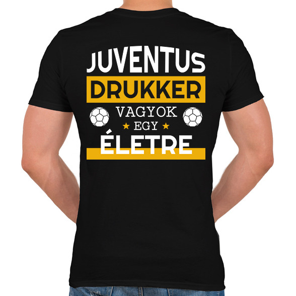 Juventus drukker-Férfi V-nyakú póló