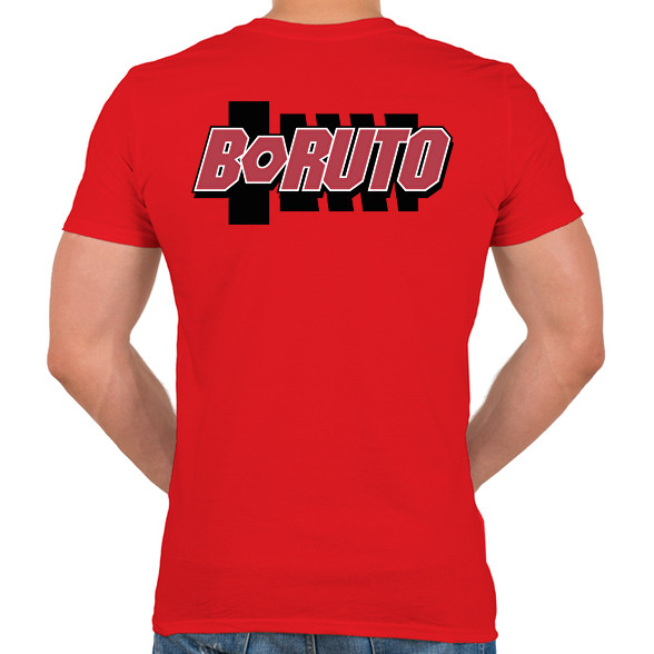 BORUTO logo-Férfi V-nyakú póló