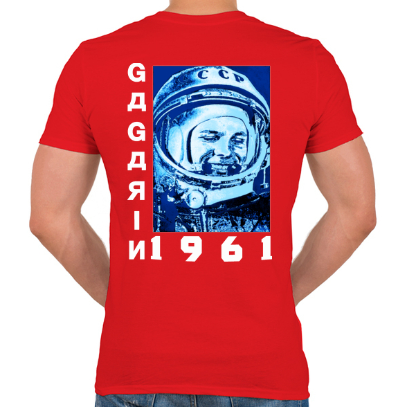 Gagarin 1961-Férfi V-nyakú póló