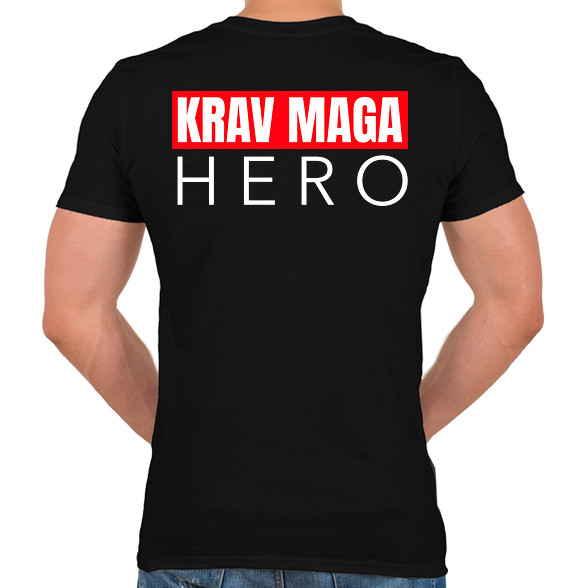 KRAV MAGA HERO-Férfi V-nyakú póló