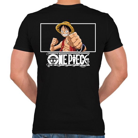 One Piece-Férfi V-nyakú póló