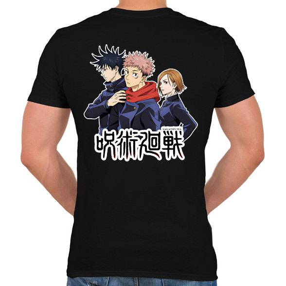 Jujutsu Kaisen-Férfi V-nyakú póló