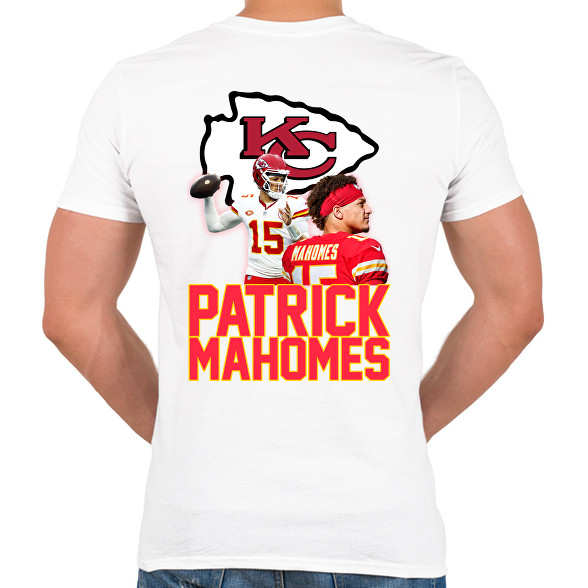 Patrick Mahomes-Férfi V-nyakú póló