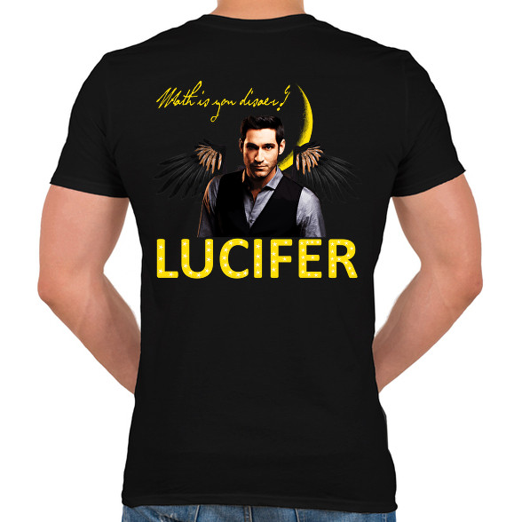 lucifer-wath is you disaer-Férfi V-nyakú póló