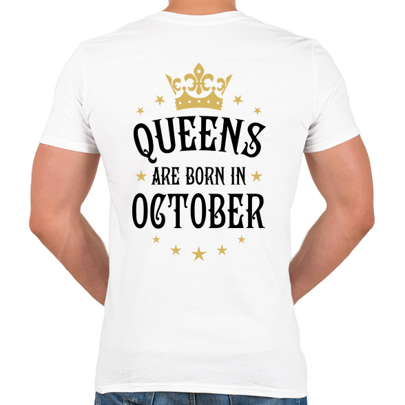 A királynők októberben születnek-Férfi V-nyakú póló