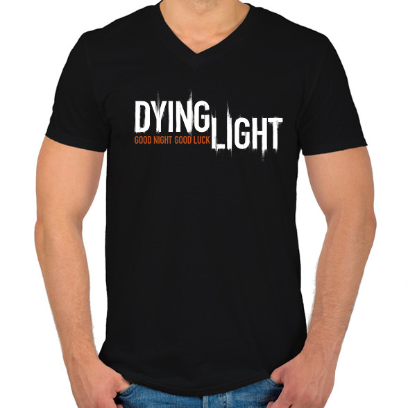 DYING LIGHT-Férfi V-nyakú póló