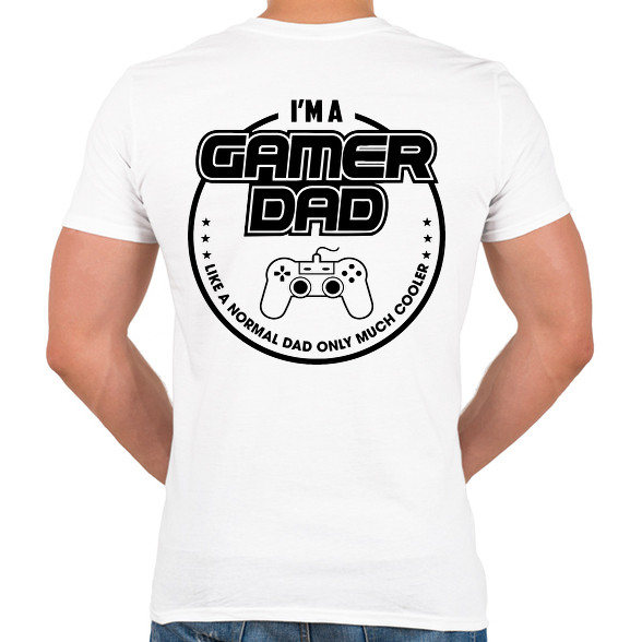 Gamer Dad-Férfi V-nyakú póló