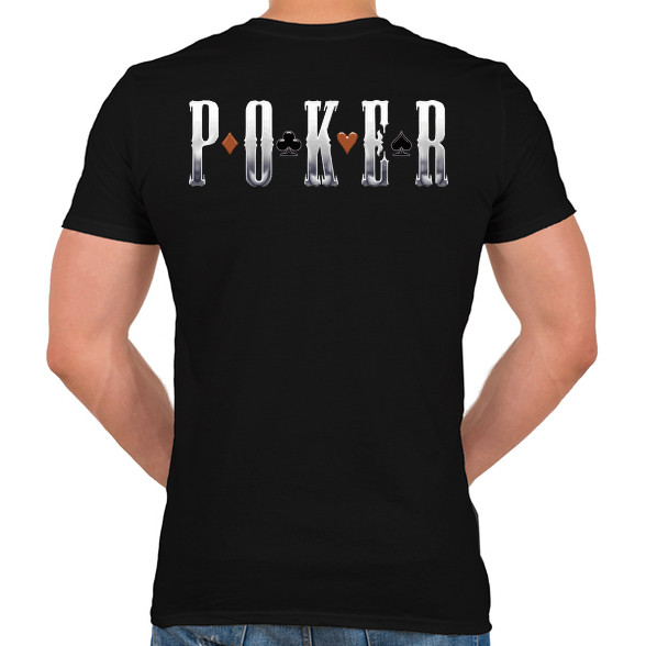 Poker-Férfi V-nyakú póló