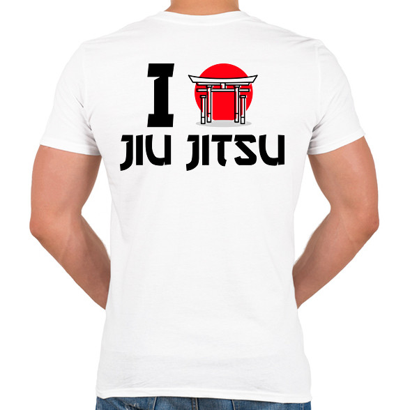 I love Jiu Jitsu-Férfi V-nyakú póló