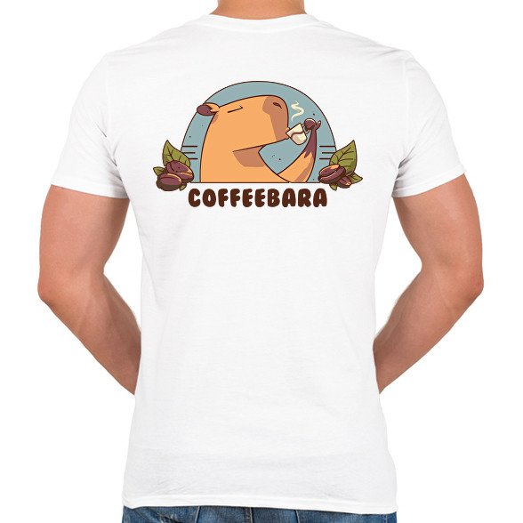 Coffeebara-Férfi V-nyakú póló