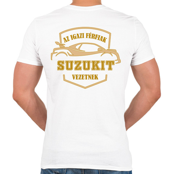 Suzukis sofőr-Férfi V-nyakú póló