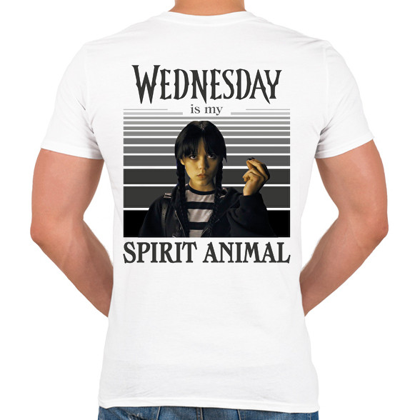 Spirit animal - Wednesday-Férfi V-nyakú póló