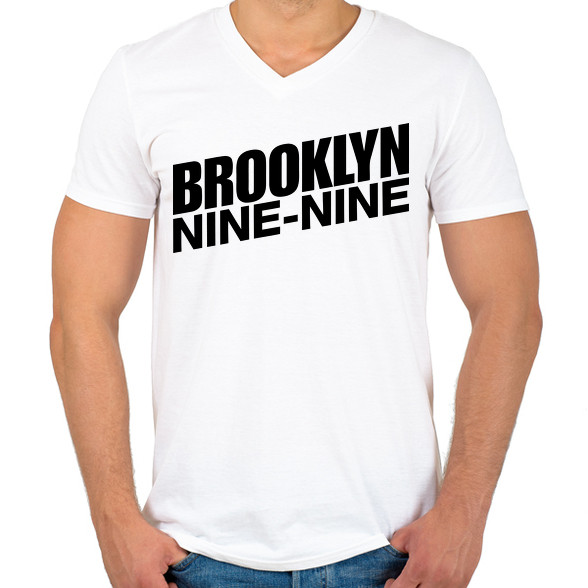 Brooklyn Nine-Nine-Férfi V-nyakú póló