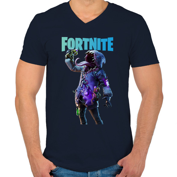 Big mouth Fortnite-Férfi V-nyakú póló