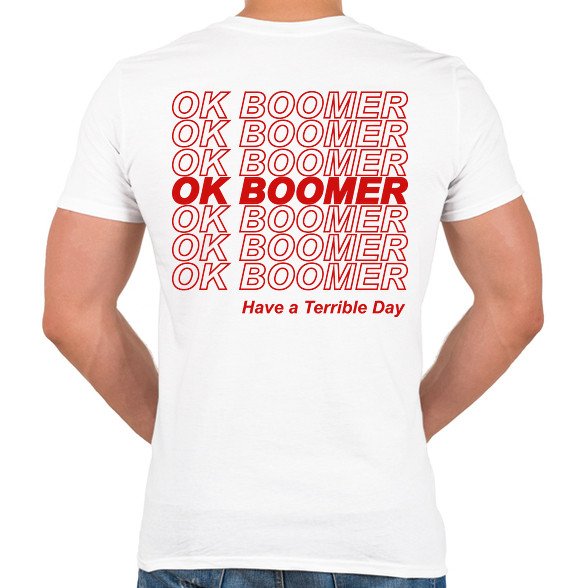 ok boomer-Férfi V-nyakú póló