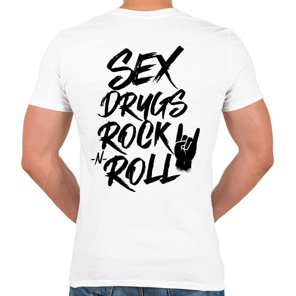 Sex, Drugs, Rock 'n Roll-Férfi V-nyakú póló