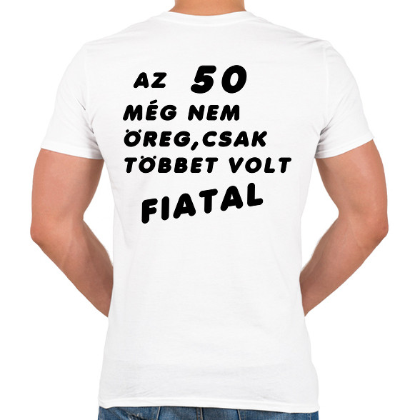 50? Fiatal!-Férfi V-nyakú póló