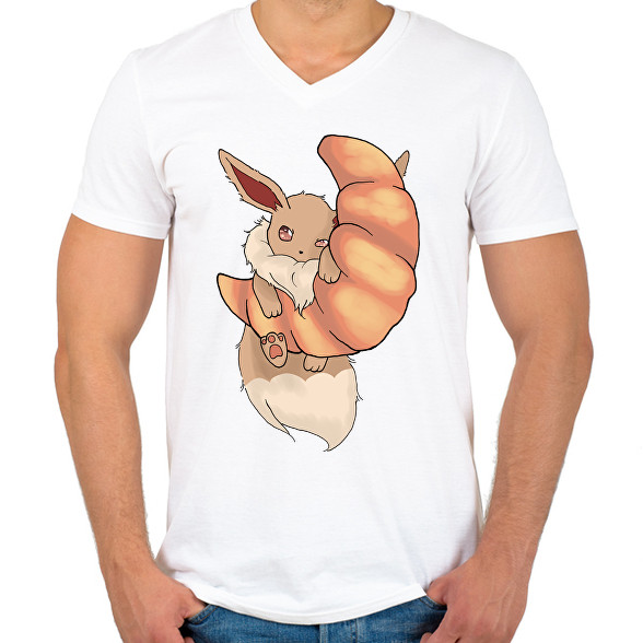 Eevee-Férfi V-nyakú póló