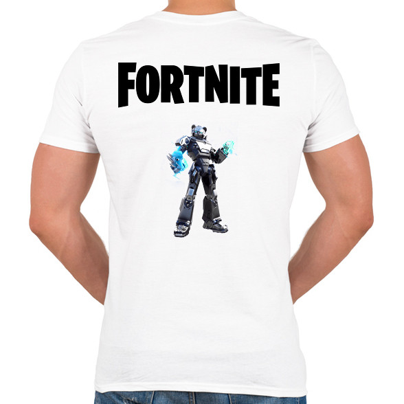 Fortnite Black Mecha Team -Férfi V-nyakú póló