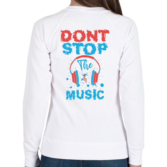 Zene - don't stop the music-Női pulóver