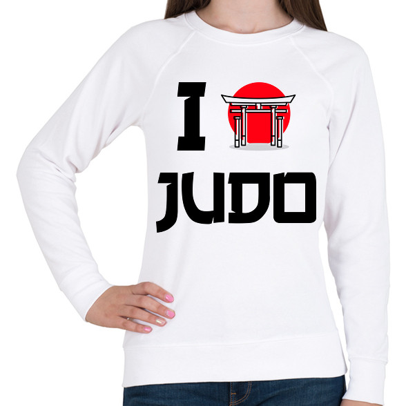 I love Judo-Női pulóver