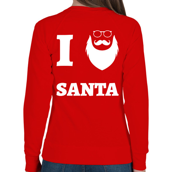 I Love Santa-Női pulóver