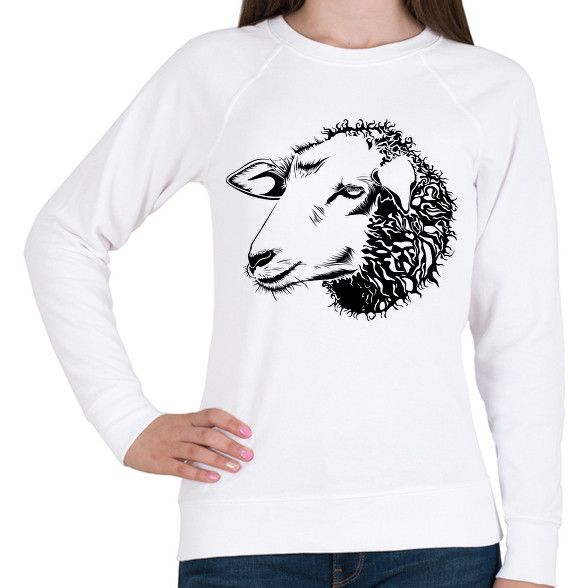 Sheep drawing-Női pulóver