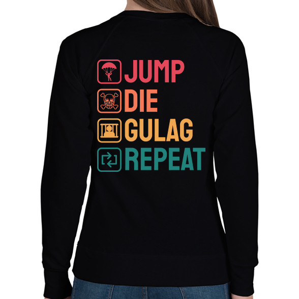 Jump, Die, Gulag, Repeat-Női pulóver