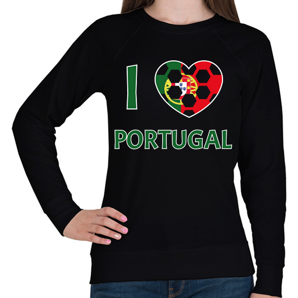 I love Portugal-Női pulóver