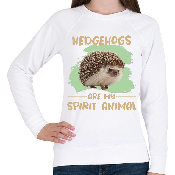 Hedgehogs are my spirit animal-Női pulóver