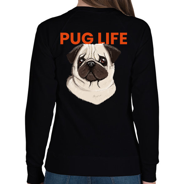 PUG LIFE-Női pulóver