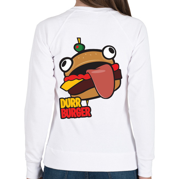 Fortnite Durr Burger-Női pulóver