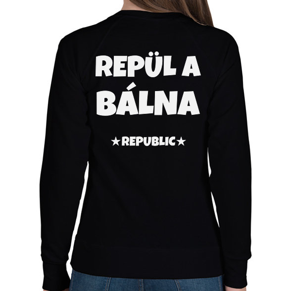 REPÜL A BÁLNA-Női pulóver