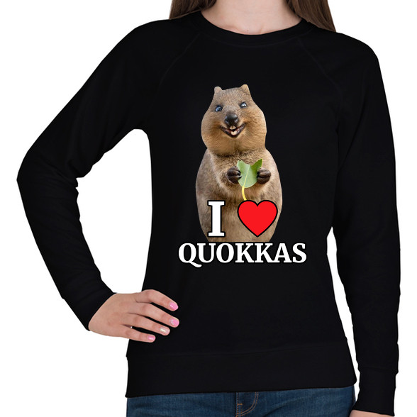 I love quakkas!-Női pulóver